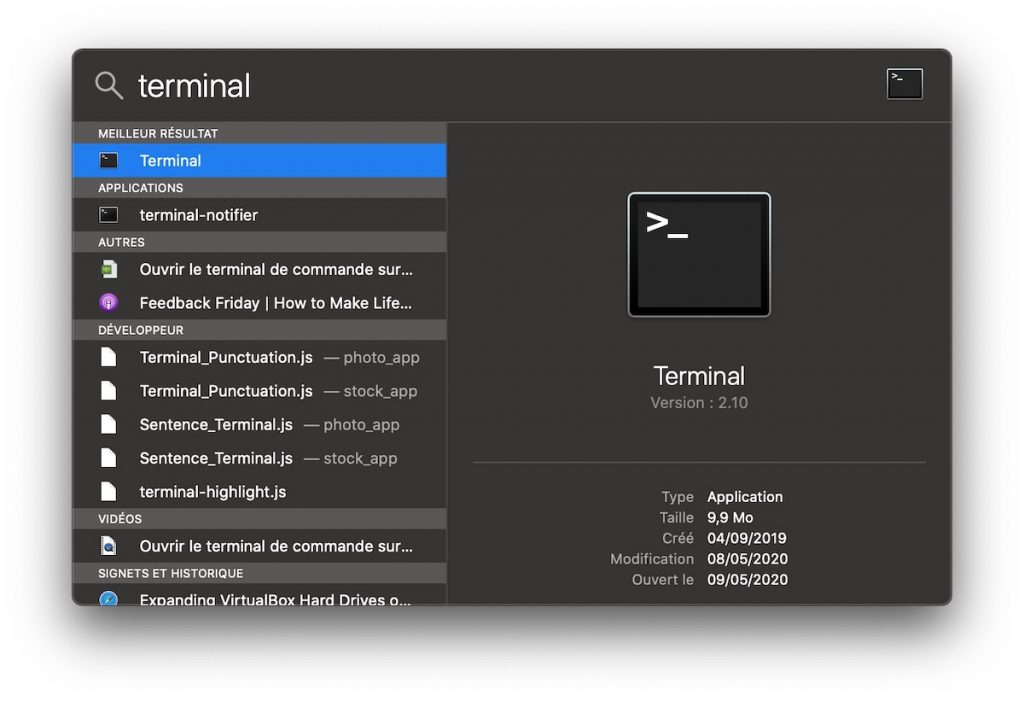 Comment ouvrir le Terminal de commande sur un Mac